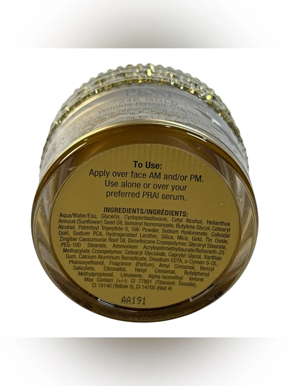 New PRAI Beauty 24K Gold Wrinkle Repair Creme 1.7 oz 50ML